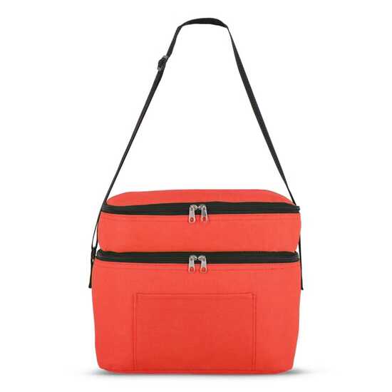 R-PET 600D Doppelfach-Kühltasche 30 x 20 x 24cm 12L