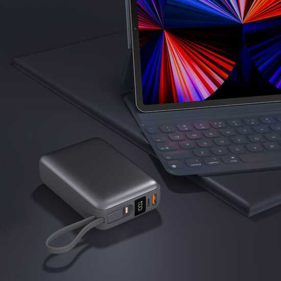 Nova Powerbank 22,5 W Power Delivery mit integrierten Kabeln 20000 mAh