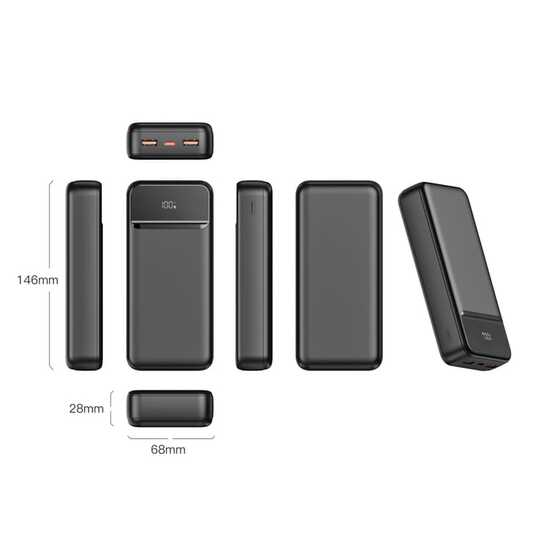 Nolu Powerbank mit LED-Anzeige 20000 mAh