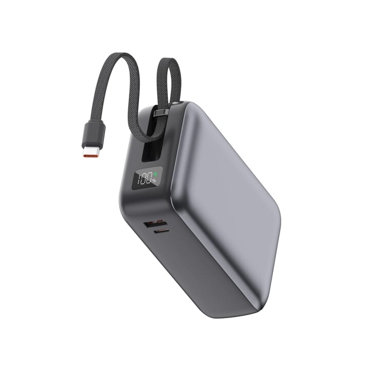 Nova Laptop 65W Powerbank mit integriertem USB-C-Kabel 30000 mAh