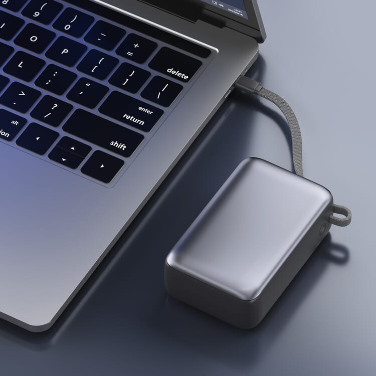 Nova Laptop 65W Powerbank mit integriertem USB-C-Kabel 30000 mAh