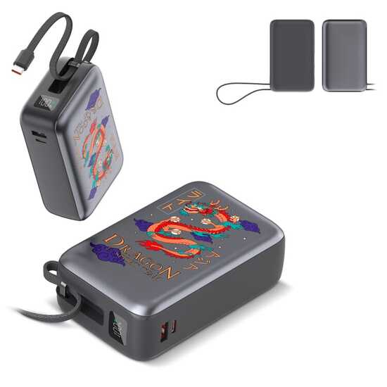 Nova Laptop 65W Powerbank mit integriertem USB-C-Kabel 30000 mAh
