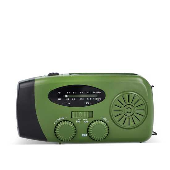 SafeSound Notfallradio mit Solar und Handaufzug