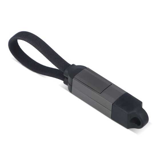 Multifunktionales 4-in-1 Kabel Schlüsselanhänger Größe 60 W