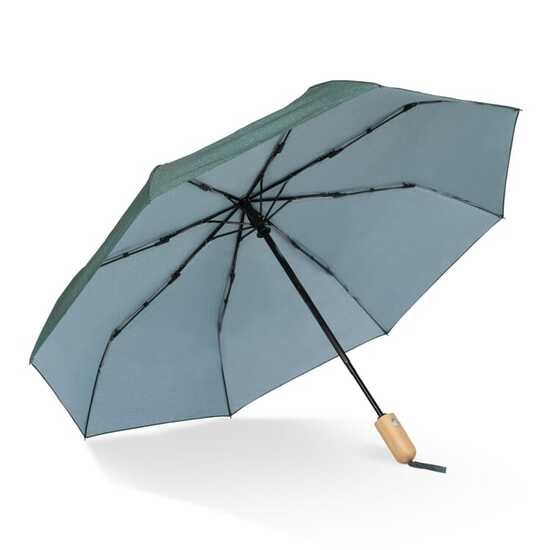 21” faltbarer Regenschirm aus R-PET -Material mit Automatiköffnung