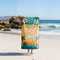 R-PET-Schnelltrocknungs-Strandtuch 100 × 180 cm, Sublimationsdruck