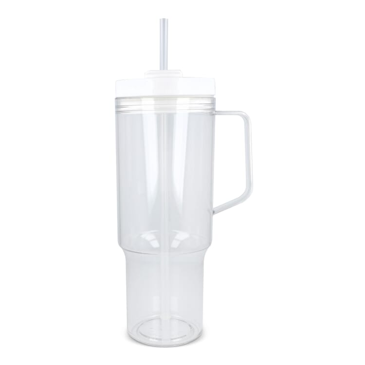 Miami Becher mit Henkel transparent 1,2 l R-PET