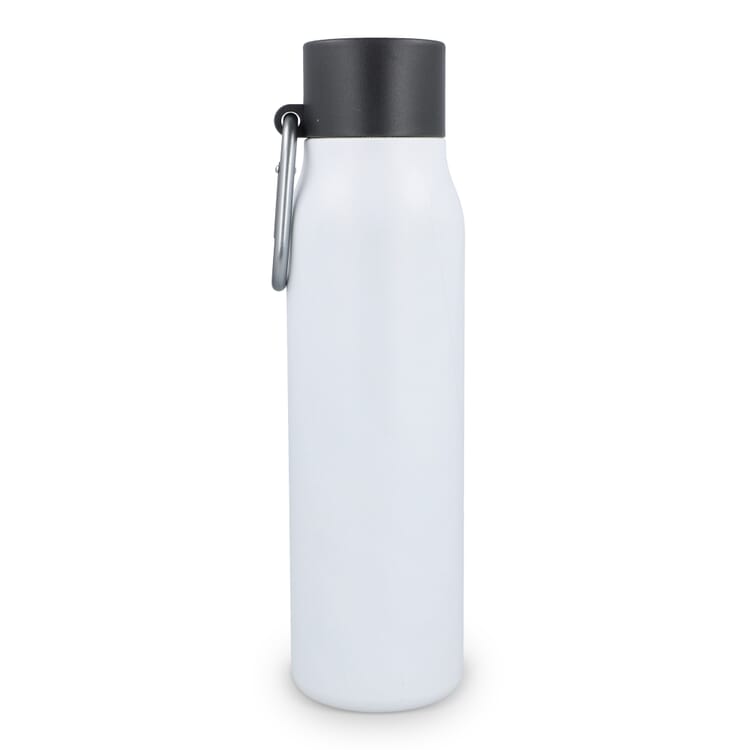 Karabiner mattierte Isolierflasche 600 ml