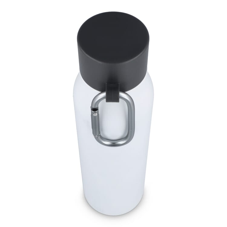 Karabiner mattierte Isolierflasche 600 ml