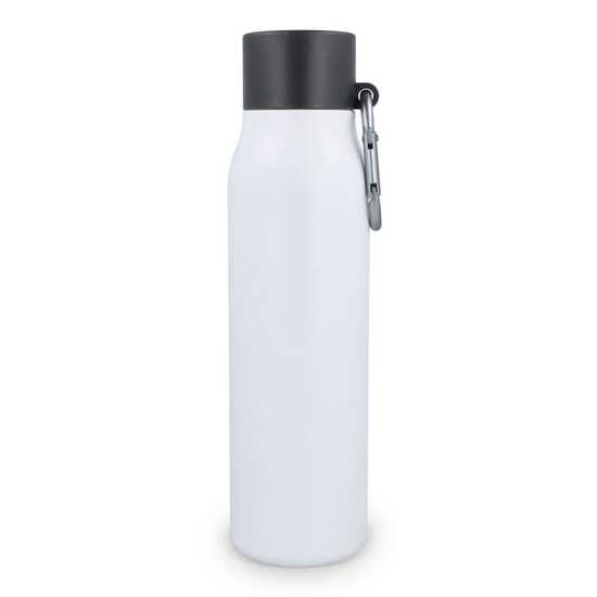 Karabiner mattierte Isolierflasche 600 ml