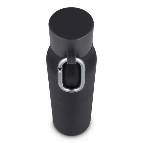 Karabiner mattierte Isolierflasche 600 ml
