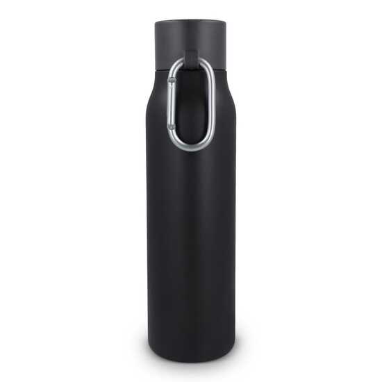 Karabiner mattierte Isolierflasche 600 ml