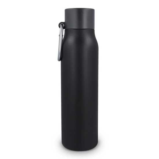 Karabiner mattierte Isolierflasche 600 ml