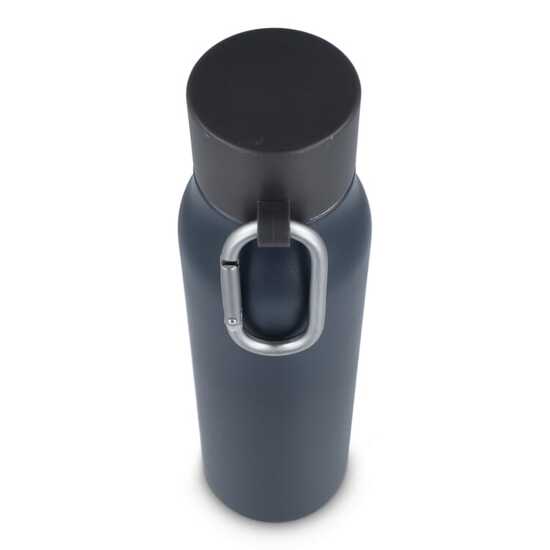 Karabiner mattierte Isolierflasche 600 ml