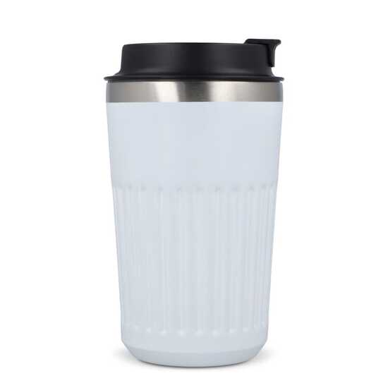 Recycelter Edelstahl-Thermobecher für Kaffee zum Mitnehmen, 400 ml
