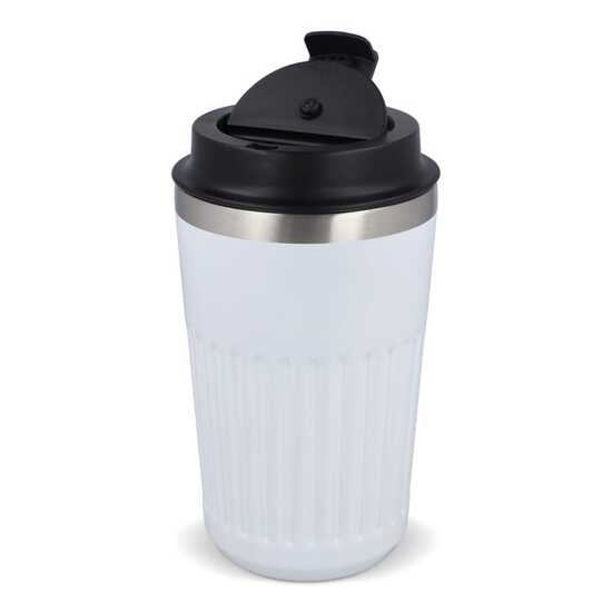 Recycelter Edelstahl-Thermobecher für Kaffee zum Mitnehmen, 400 ml