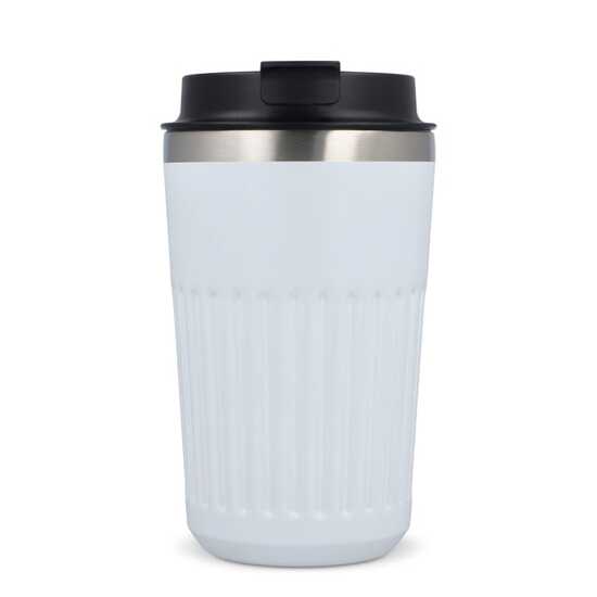 Recycelter Edelstahl-Thermobecher für Kaffee zum Mitnehmen, 400 ml
