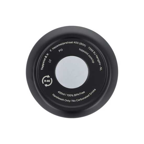 Recycelter Edelstahl-Thermobecher für Kaffee zum Mitnehmen, 400 ml