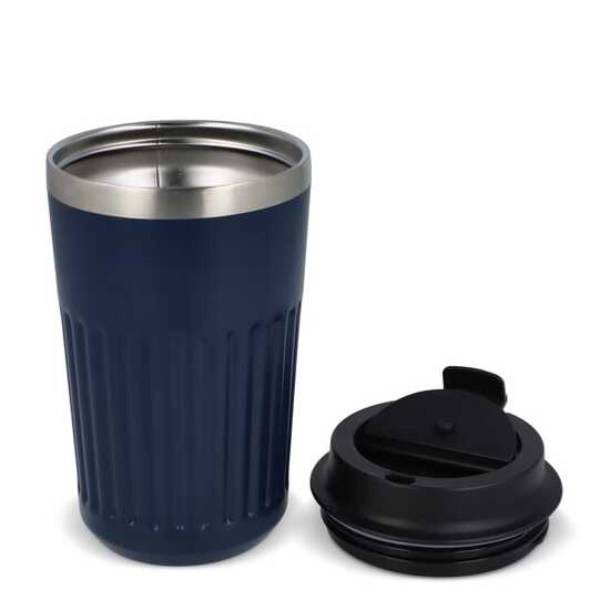 Recycelter Edelstahl-Thermobecher für Kaffee zum Mitnehmen, 400 ml