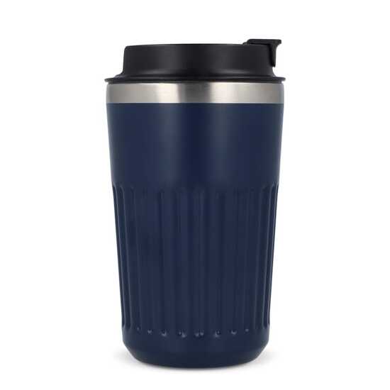 Recycelter Edelstahl-Thermobecher für Kaffee zum Mitnehmen, 400 ml