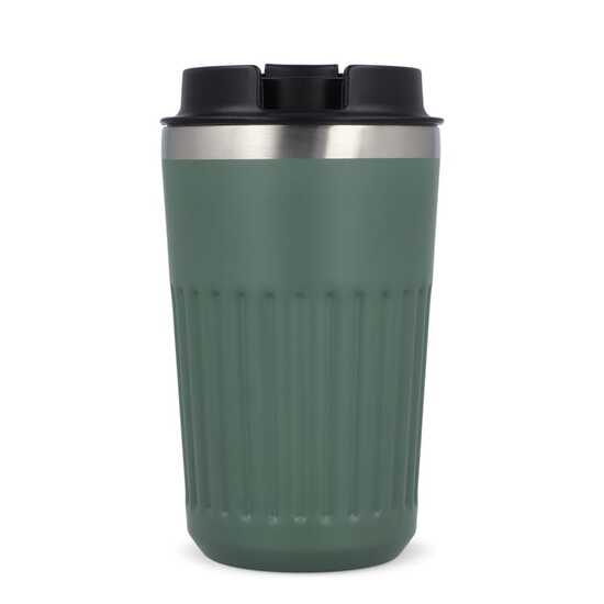 Recycelter Edelstahl-Thermobecher für Kaffee zum Mitnehmen, 400 ml