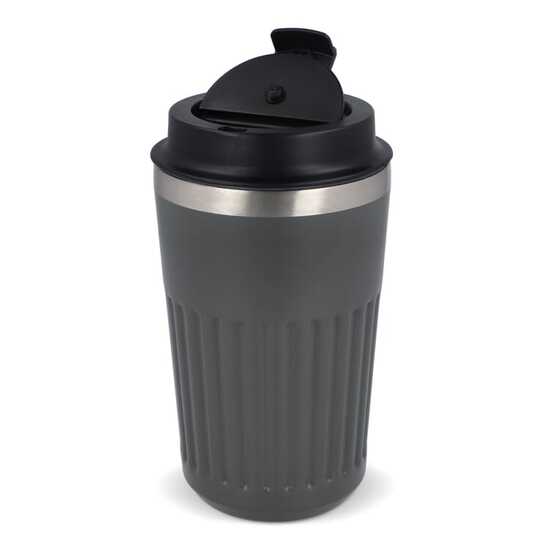 Recycelter Edelstahl-Thermobecher für Kaffee zum Mitnehmen, 400 ml