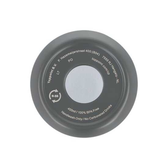 Recycelter Edelstahl-Thermobecher für Kaffee zum Mitnehmen, 400 ml