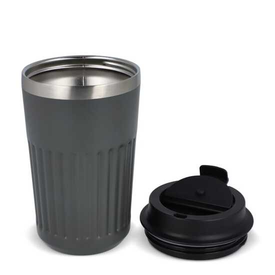 Recycelter Edelstahl-Thermobecher für Kaffee zum Mitnehmen, 400 ml