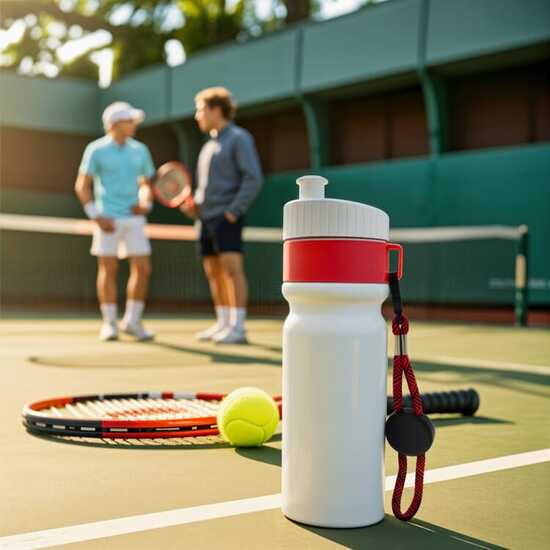 Sportflasche mit Rand und Kordel 750ml