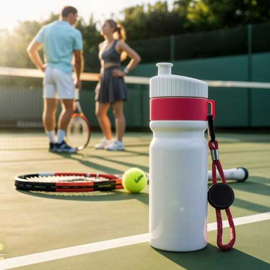 Sportflasche mit Rand und Kordel 750ml