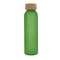Gefrostete flasche aus recyceltem Glas mit Korkdeckel 500ml