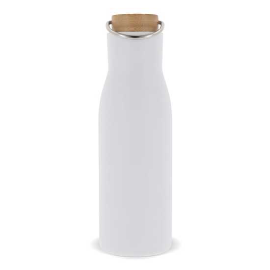 Isolier-Flasche mit Bambusdeckel, 500ml