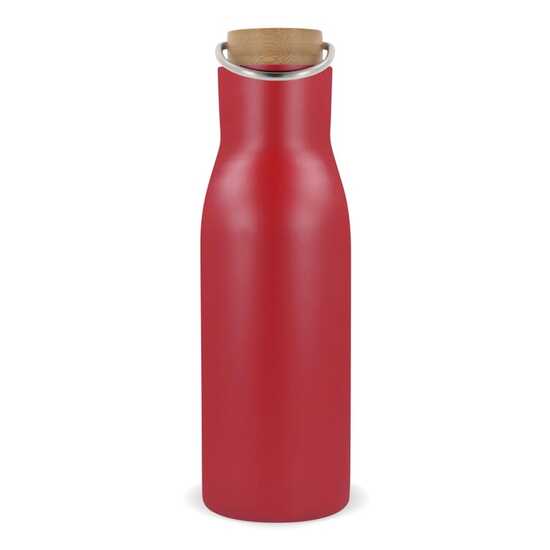 Isolier-Flasche mit Bambusdeckel, 500ml