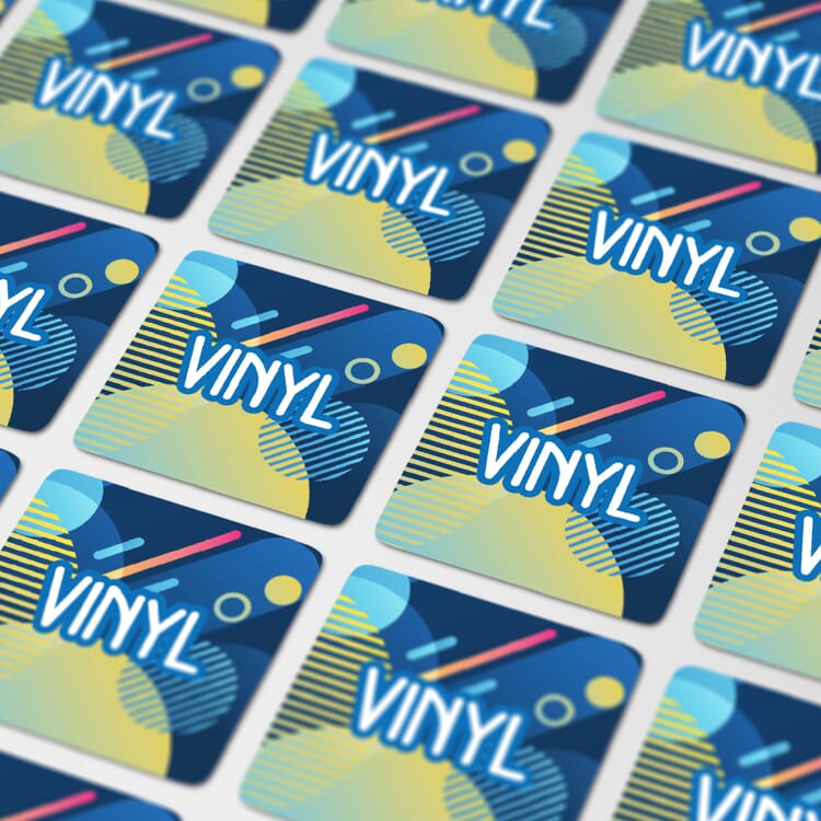 Vinyl Sticker Quadrat 30x30mm