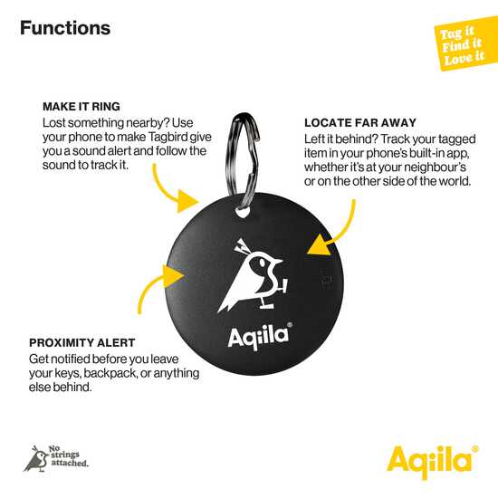 Aqiila Tagbird – Fahrradklingel mit wasserdichter Smartfinder