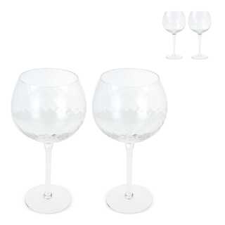 Byon Opacity 2er-Set Weingläser mit stilvollem Glasmuster 470ml