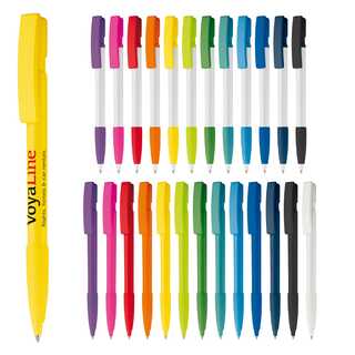 Kugelschreiber Nash Hardcolour mit Gummigriff