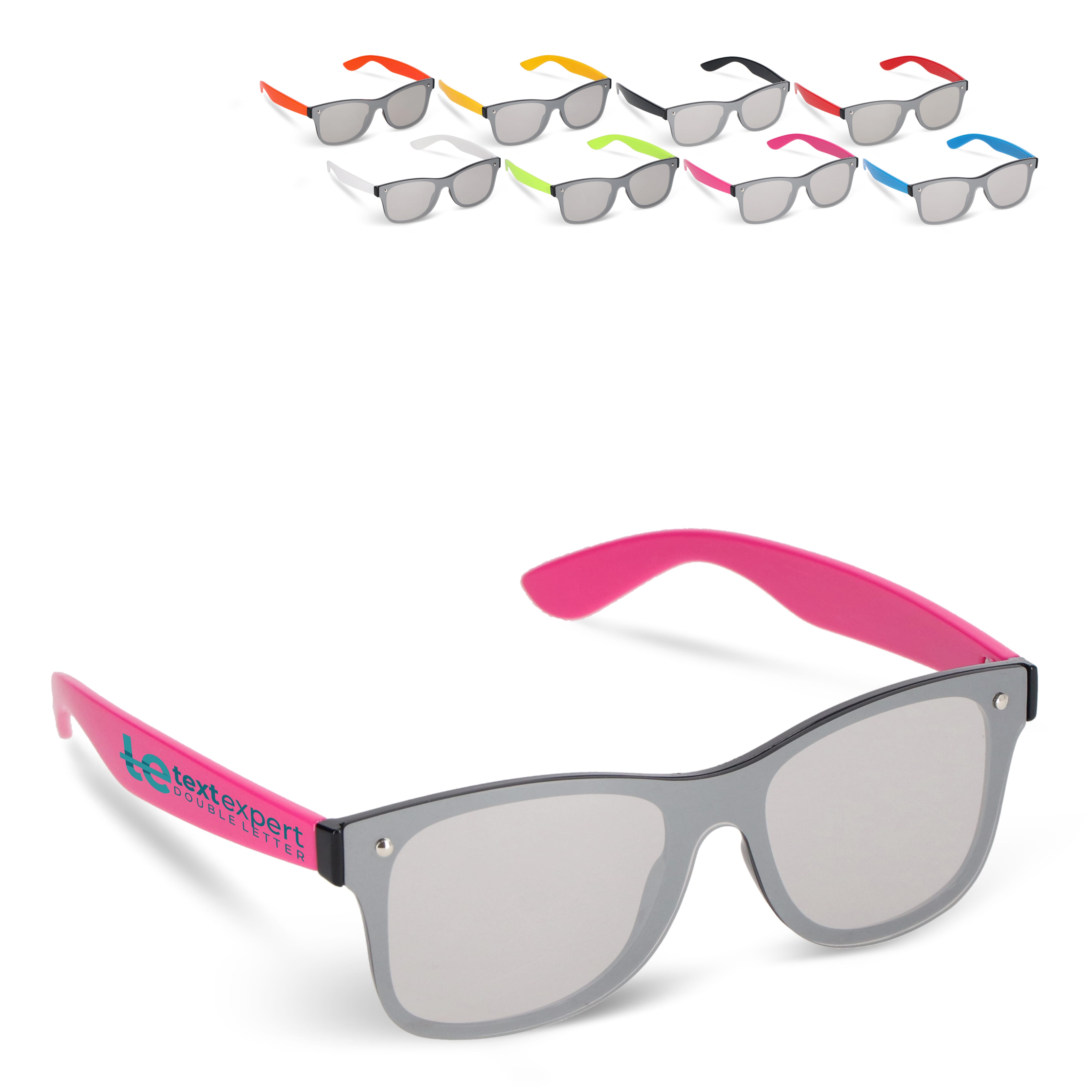 Justin R-PC Sonnenbrille mit verspiegelten Uni-Gläsern UV400