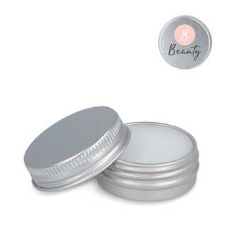 Runde Lippenbalsam-Dose aus recyceltem Aluminium