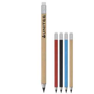 Nachhaltiger Papierstift mit Radiergummi
