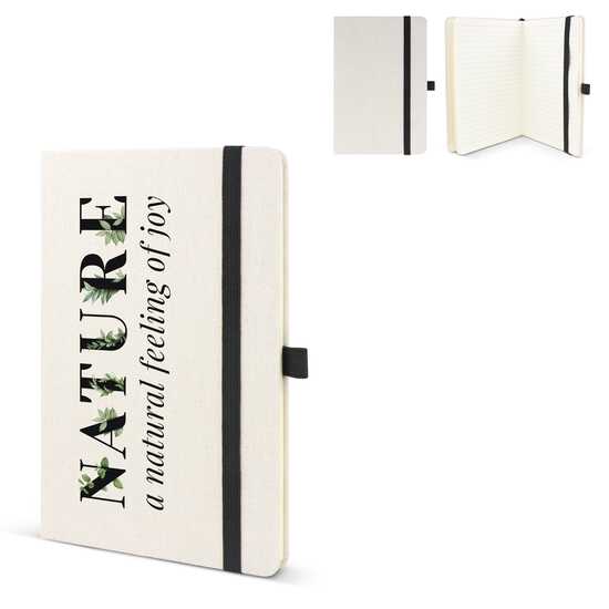 Notizbuch aus recycelter Baumwolle &amp; R-PET A5