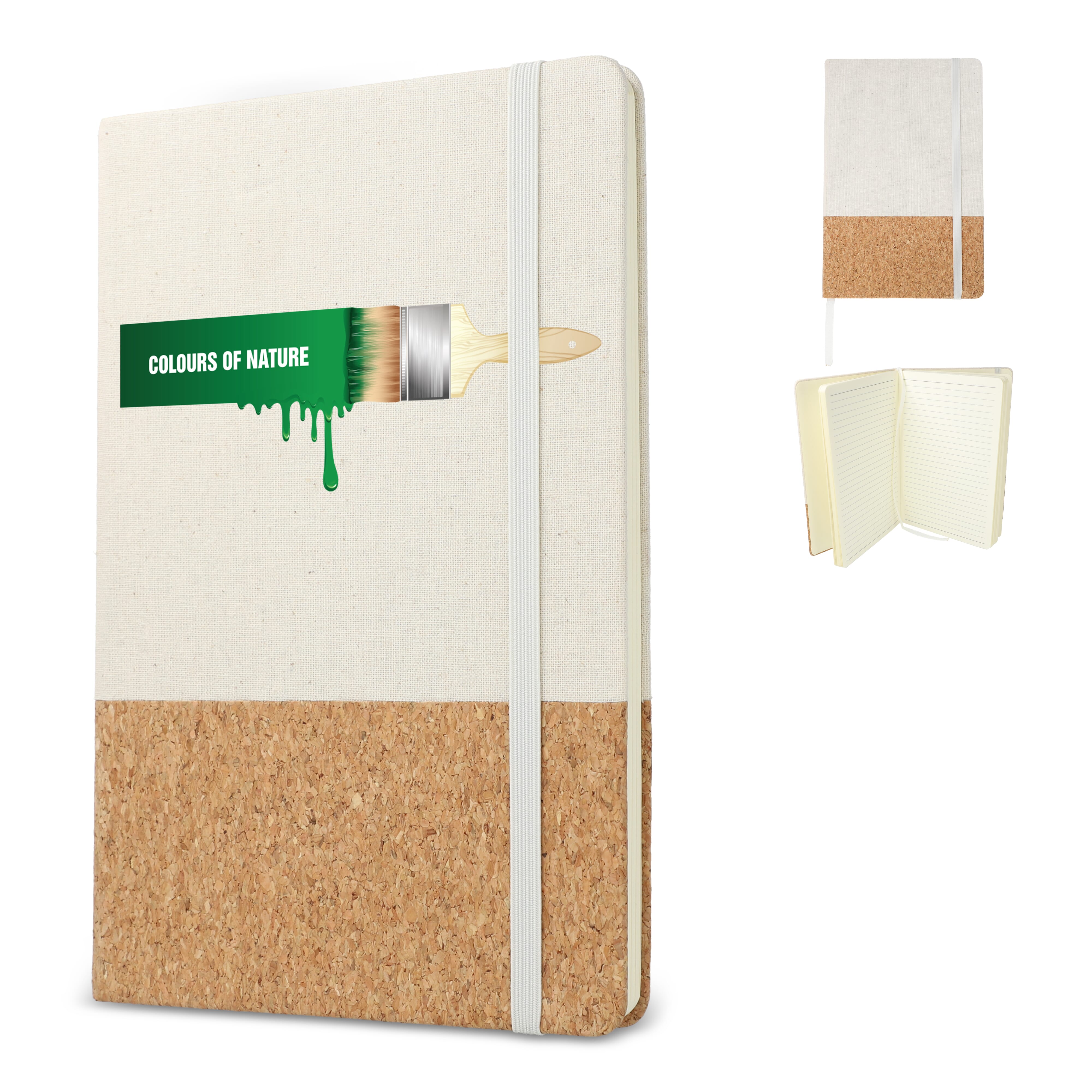 Notizbuch Baumwolle &amp; Kork A5