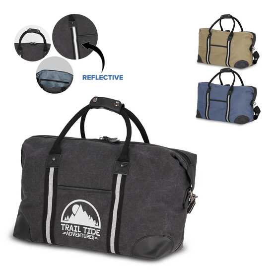Weekender-Tasche aus recyceltem Baumwoll-Canvas Harper