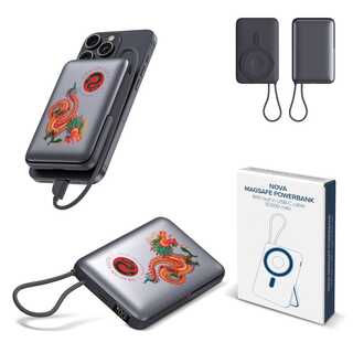 Nova Wireless Powerbank Kompatibel mit MagSafe und Apple Watch 10000 mAh