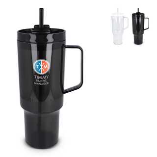 Miami Becher mit Henkel transparent 1,2 l R-PET