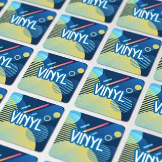 Vinyl Sticker Quadrat 25x25mm