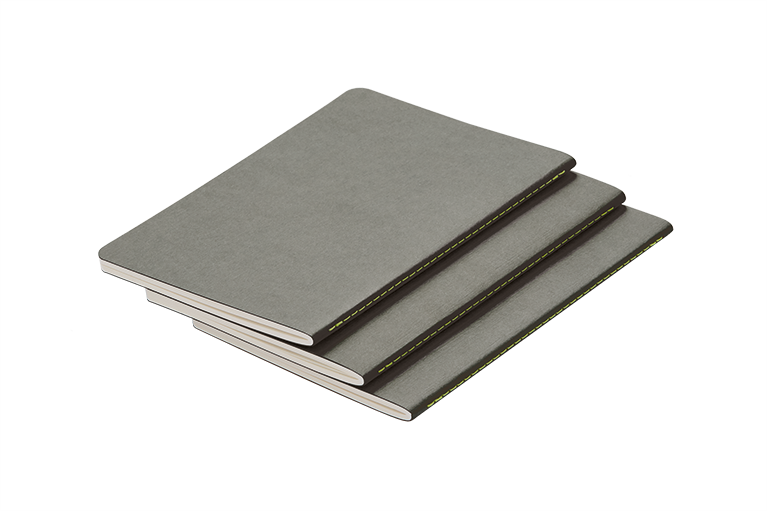Notizbuch Booklets grey A5