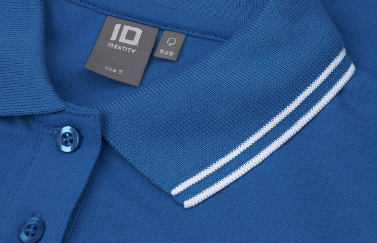 Kontrast Poloshirt | Stretch | Damen