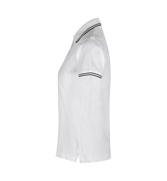 Kontrast Poloshirt | Stretch | Damen