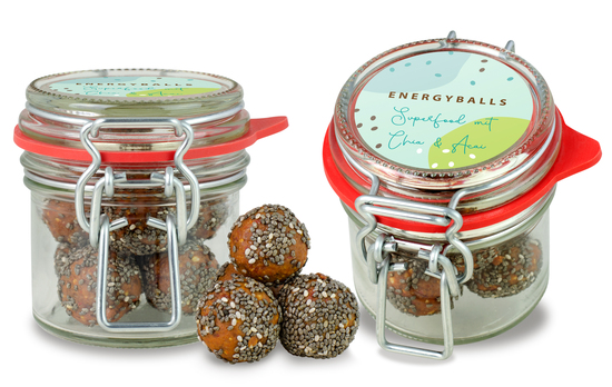 Bügelglas XS Energyballs Superfood